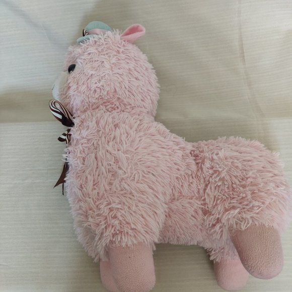 Large Pink Kawaii Bridal Alpacasso Alpaca Soft Plush Stuffed Llama 45cm Tall - Picture 4 of 6